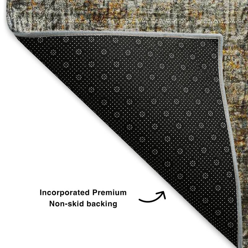 Premium Washable Super Soft Solid Abstract Mayfield Rug