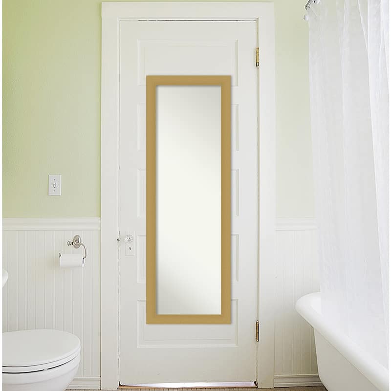 Non-Beveled Full Length On The Door Mirror - Grace Frame