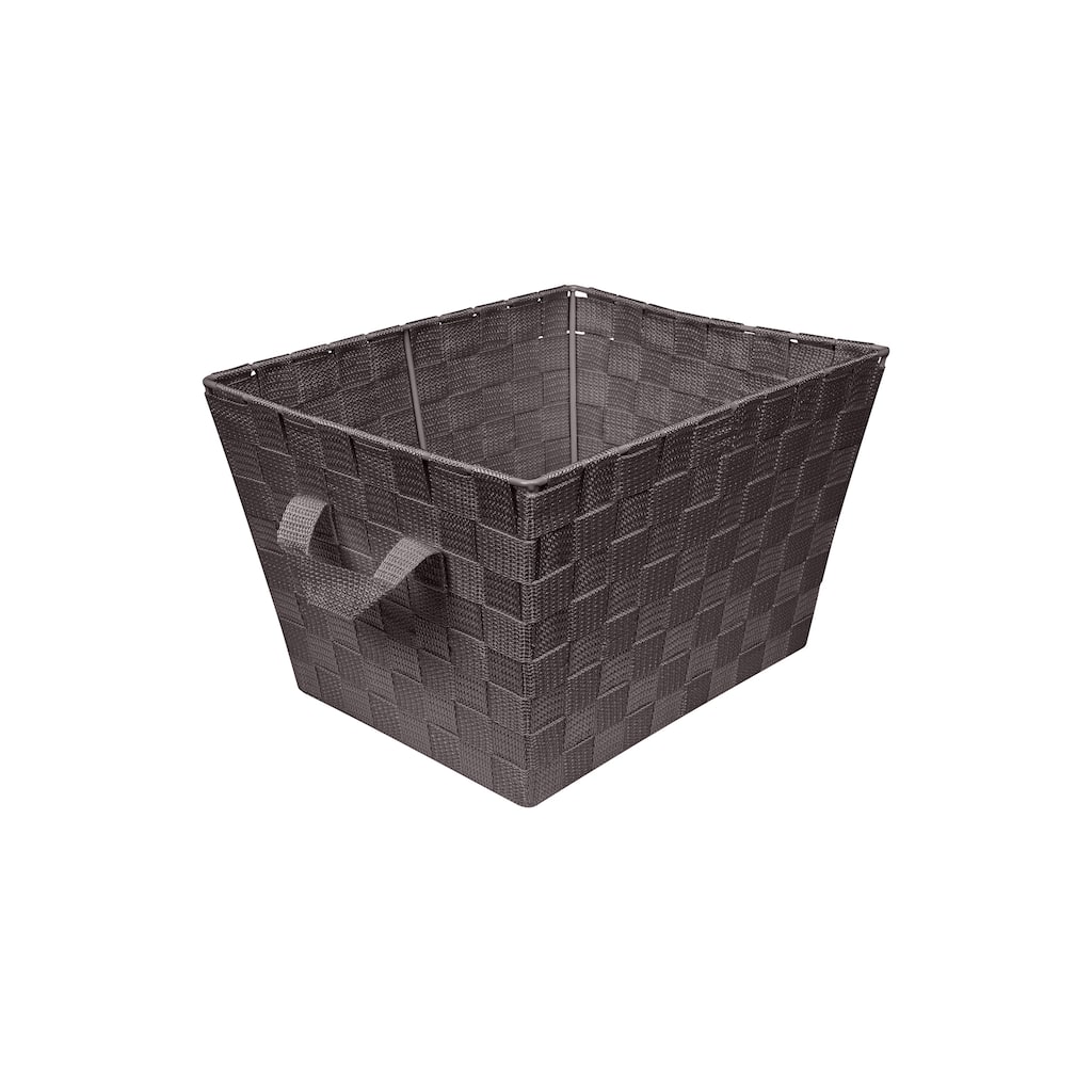 Simplify Small Woven Storage Bin in Chocolate - 10"x12"x8"