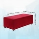 preview thumbnail 13 of 55, Stretch Foot Stool Cover Rectangular Square Foot Stool Slipcover Wine Red - 51.18"-62.99"