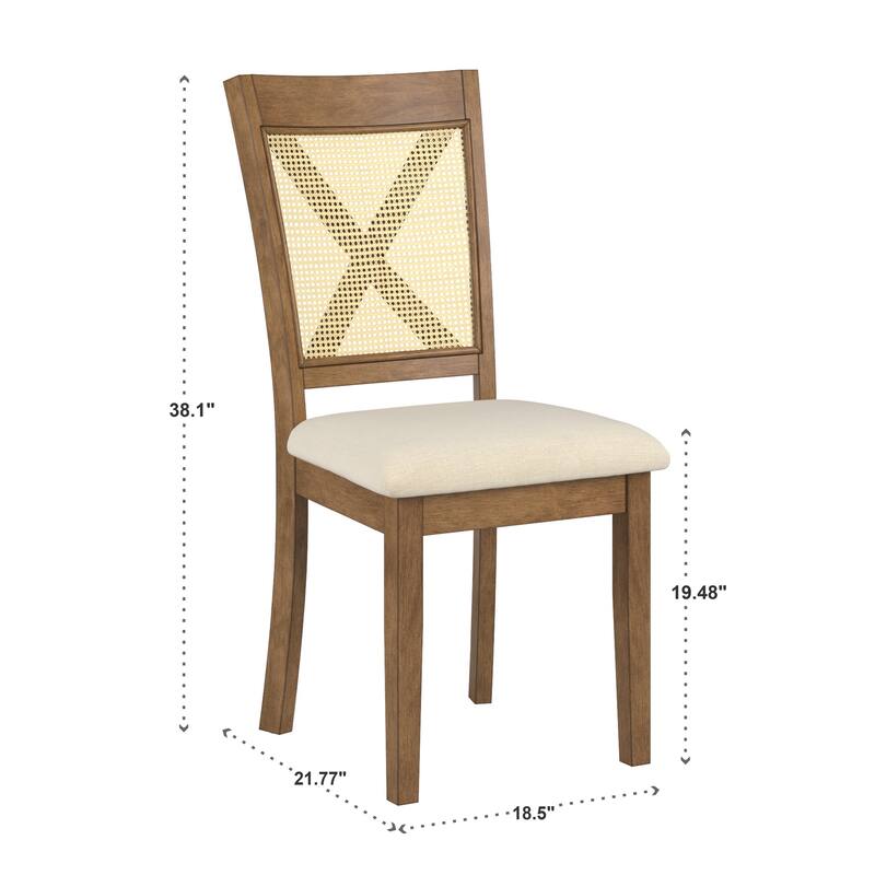 Plaga Cane Accent 3-Piece Dining Set by iNSPIRE Q Classic