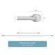 preview thumbnail 10 of 33, Adjustable Window Curtain Rod and Cap Shaped Finial