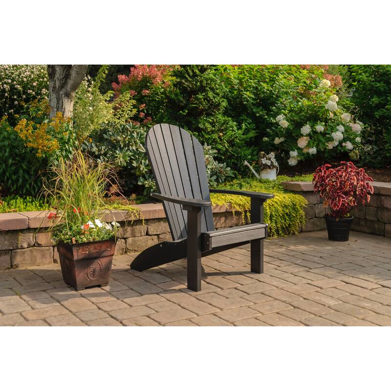 Poly Adirondack Chair - Black