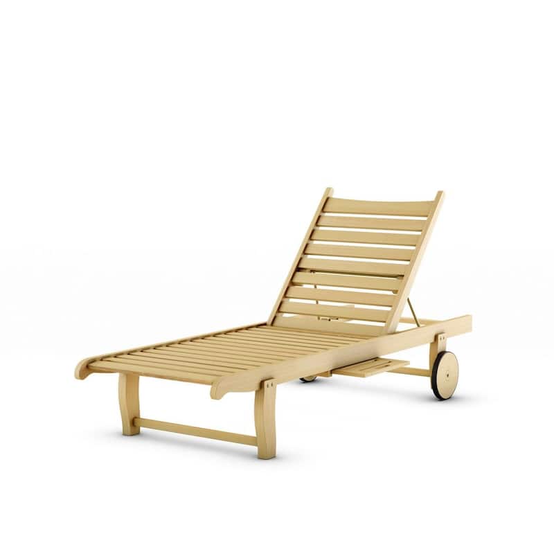 Teak Chaise Lounger - 1 Piece - 1 Piece