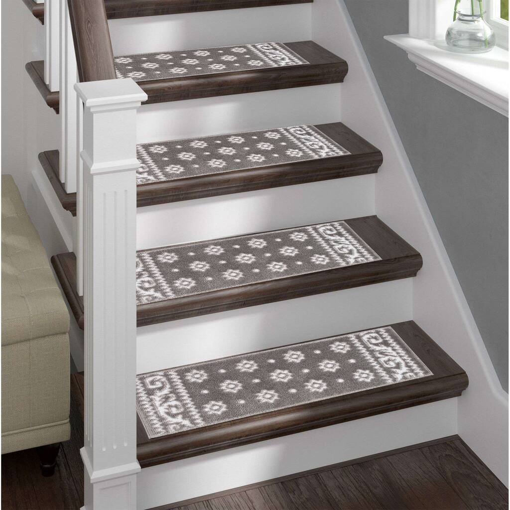 Machine Washable Non-Slip Carpet Stair Treads For Sofihas Wood Steps