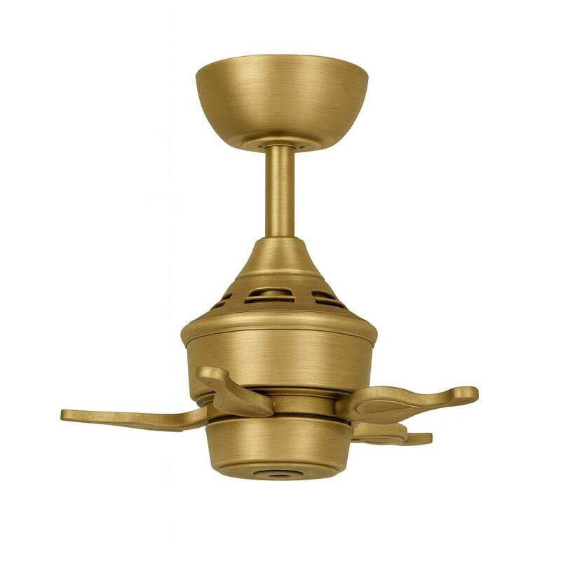 Islander Indoor/Outdoor Ceiling Fan DC Motor - Brushed Satin Brass