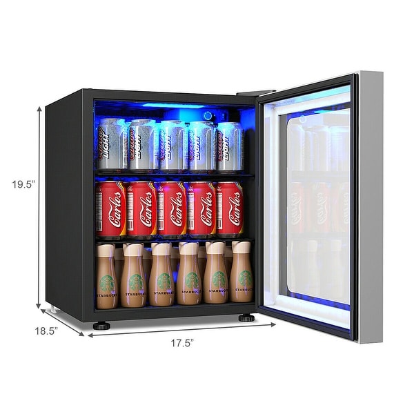 small glass display fridge