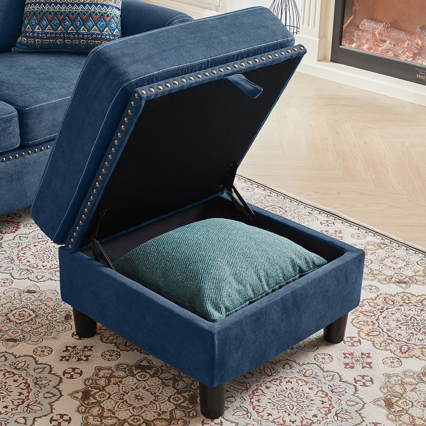 FLANEL SOFA ネイビー オットマン FLANEL SOFA ネイビー オットマン