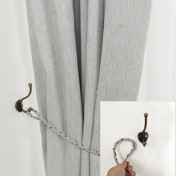 Shop Double Curtain Tieback Hooks Zinc Alloy Tassel Drapery