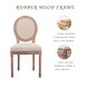 preview thumbnail 24 of 38, 2pc Oval Side Chairs with Round Hollow Back & Solid Wood Legs