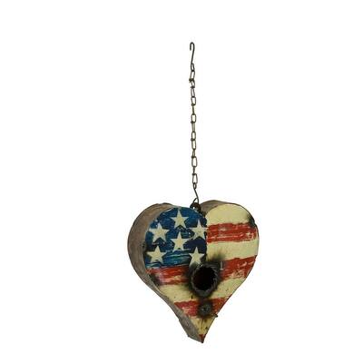 USA Heart Birdhouse