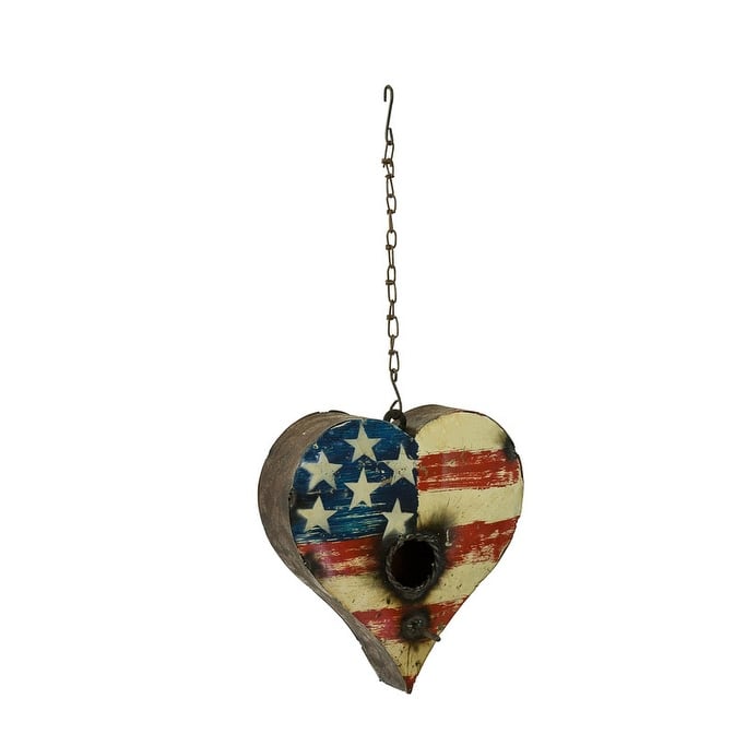 USA Heart Birdhouse