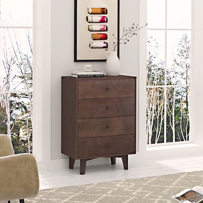Solid Wood spray-painted drawer dresser