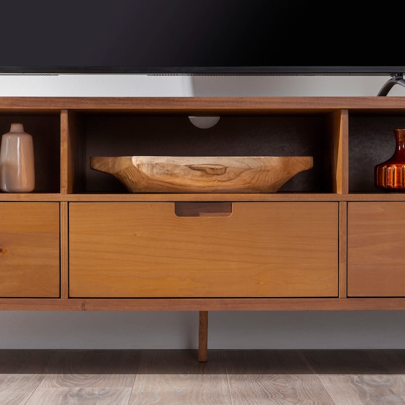 Middlebrook Alby 70-inch Mid-Century Solid Wood TV Stand