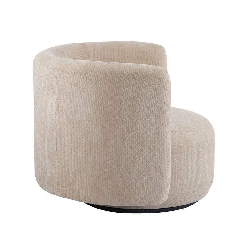 Christopher Knight Home - Swivel Green Fabric Accent Armchair with Lumbar Pillow