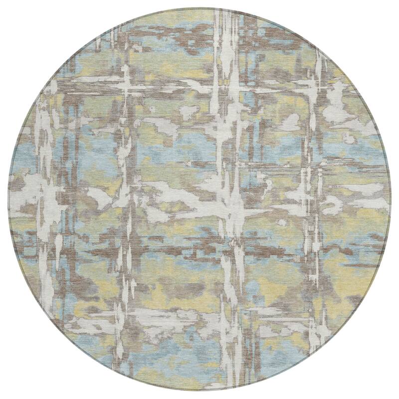 Machine Washable Indoor/ Outdoor Casual Fowler Chantille Rug