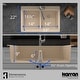 preview thumbnail 64 of 74, Karran 33" Top Mount Double Equal Bowl Quartz Kitchen Sink Kit - 33" x 22" x 9"