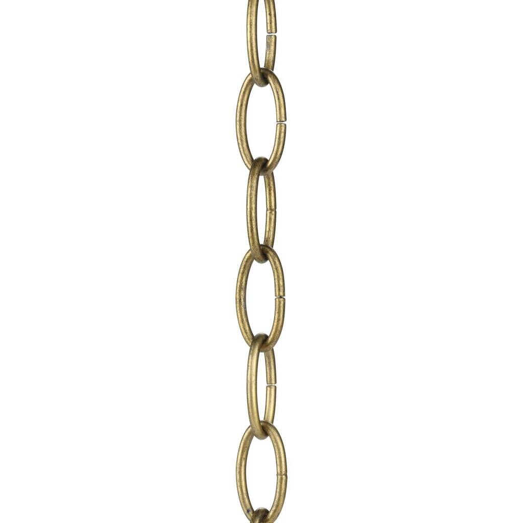 48-Inch Distressed Brass Accessory Chain - 2.360" x 2.500" x 2.500"