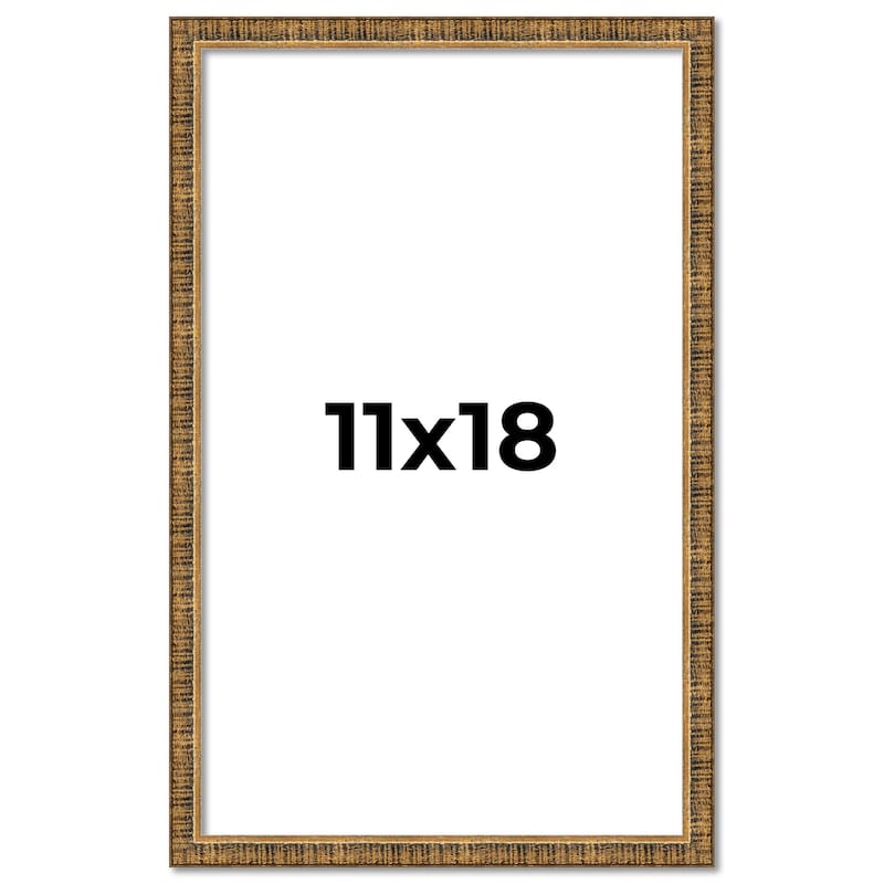 11x18 Frame Gold Kingsley Distressed Solid Wood Picture Frame Width