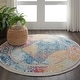 preview thumbnail 53 of 72, Nourison Global Vintage Medallion Boho Moroccan Area Rug 4' Round - Ivory/Multi - Runner/Round