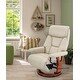 preview thumbnail 9 of 9, Faux Leather Recliner Cream