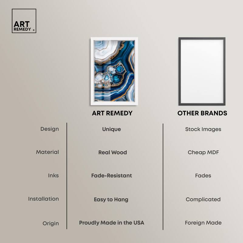 Azure Alveoli II Shadowbox by Art Remedy