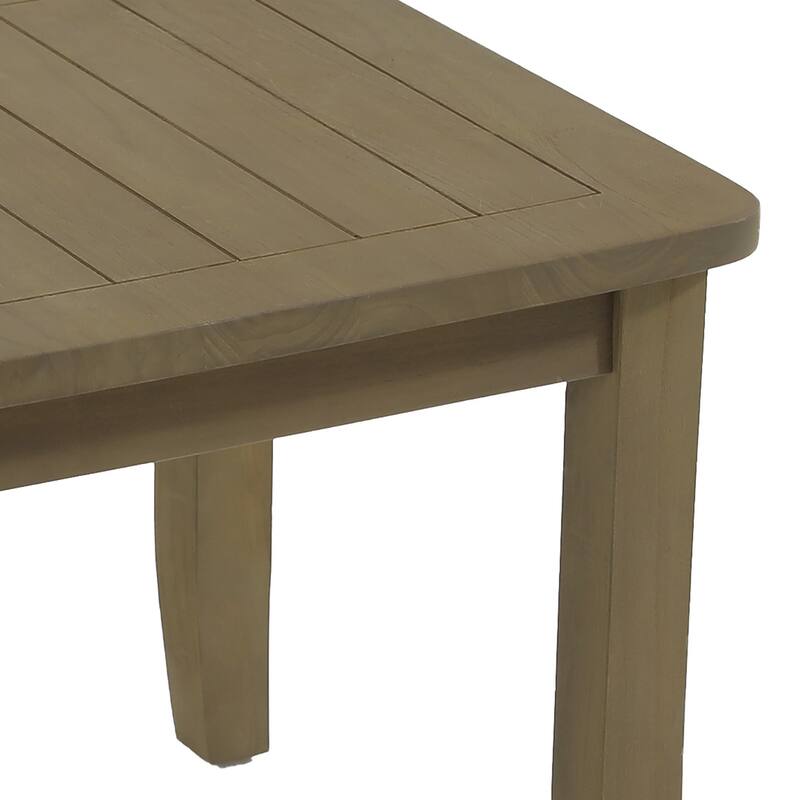 Patio Teak Wood Outdoor Square Side Table