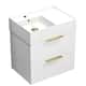 Option Glossy White / Matte Gold