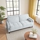 preview thumbnail 38 of 77, 62.5'' W Corduroy Couch Upholstered Square Arm Sofa