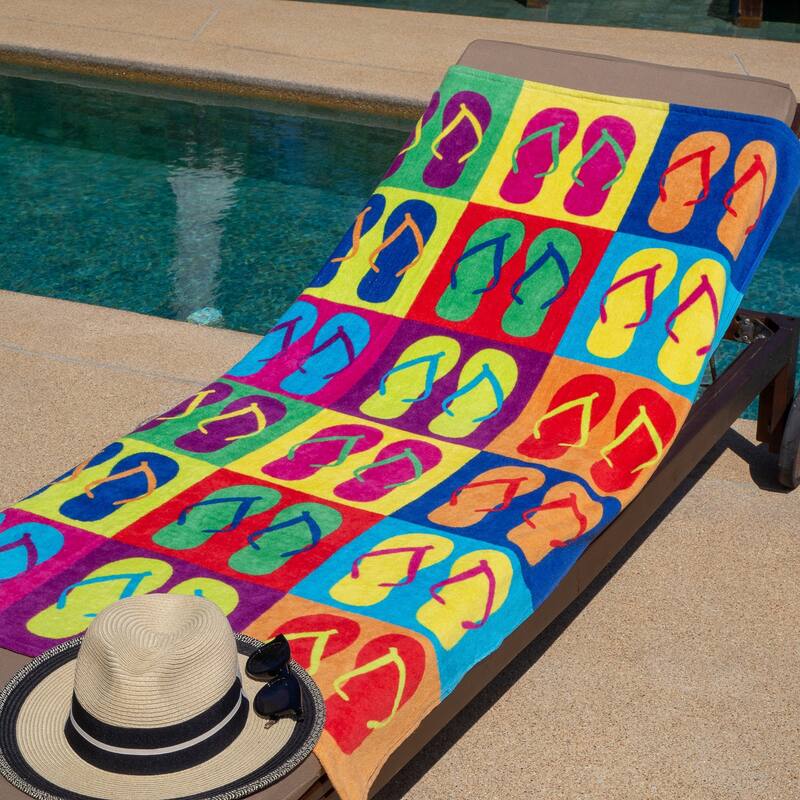 Arkwright Cotton Printed Novelty Beach Towel - 30x60 Inches