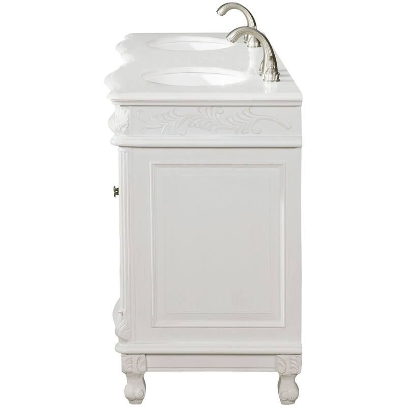 Elegant Lighting VF-1049-VW Windsor 60" Free Standing Double Basin