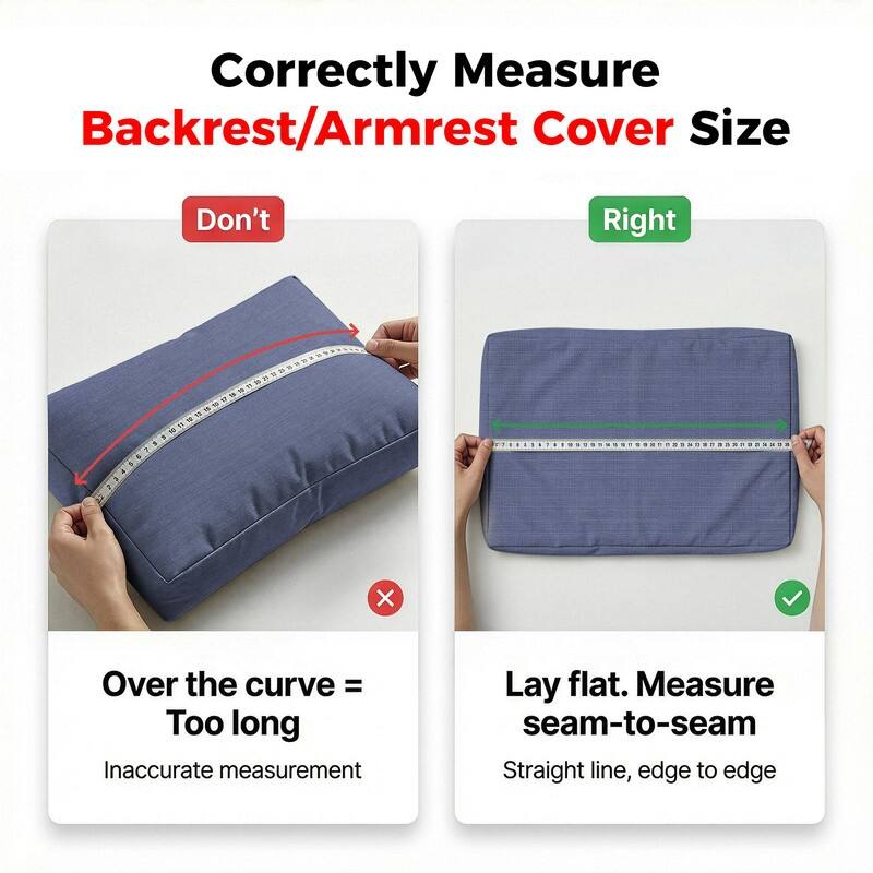 FINCATI 28" × 28" Outdoor Cushion Cover, Sofa Cushion Replacement Slipcover, Patio Seat Cover 28 Inches (COVER ONLY!)