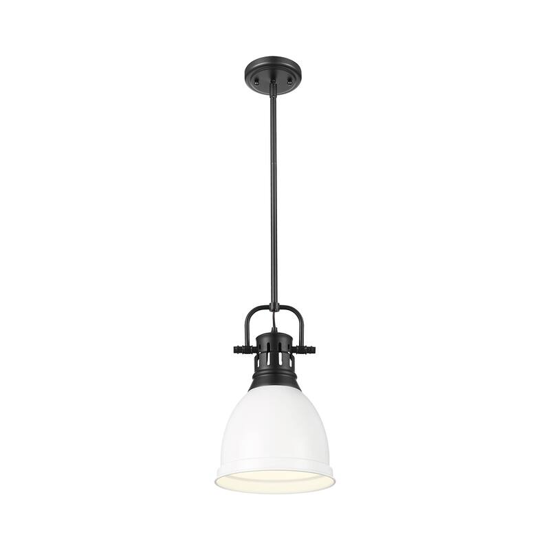 Golden Lighting 3604-S BLK Duncan 9" Wide Mini Pendant