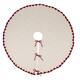 Glitzhome 52"D Knitted Polyester Christmas Tree Skirt