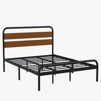 King Size Bed Frame with Wood Headboard - On Sale - Bed Bath & Beyond ...