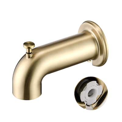 6.22 in. Slip-On Tub Spout/Bathtub Faucet with Diverter 1/2 Inch Slip Fit Connection