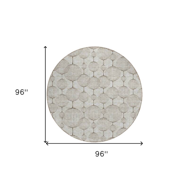 HomeRoots Geometric Transitional Rectangle Outdoor Rug