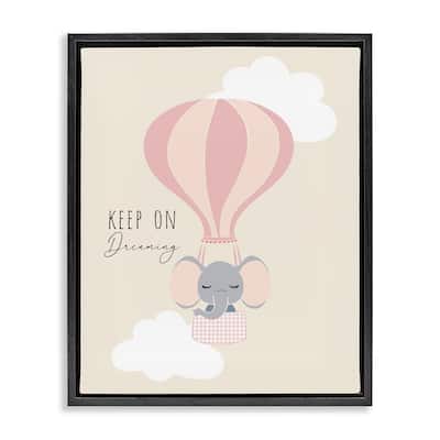 Stupell Inspiring Keep On Dreaming Framed Floater Canvas Wall Art Design By Chen Alyesh