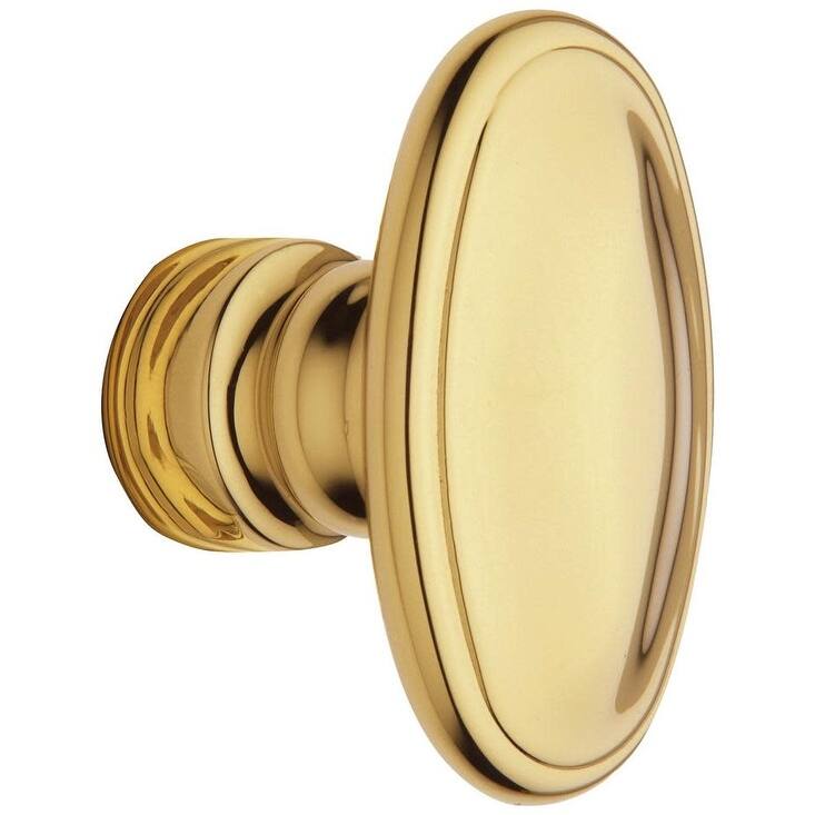 Baldwin Individual Estate Knob without Rosettes - Lifetime Polished Brass