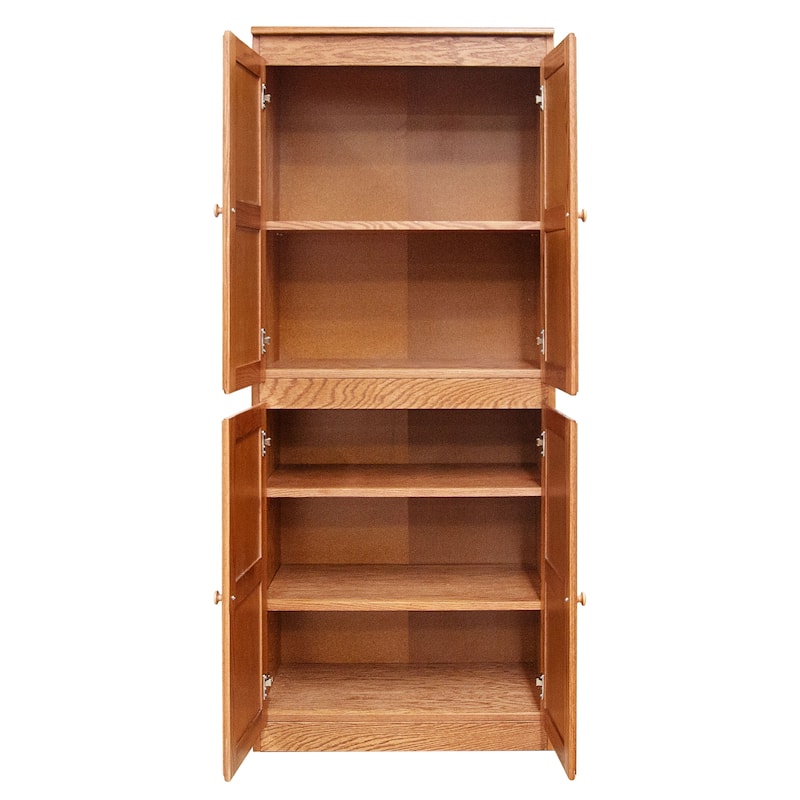 Concepts in Wood Storage Cabinet, 72 inch with 5 Shelves