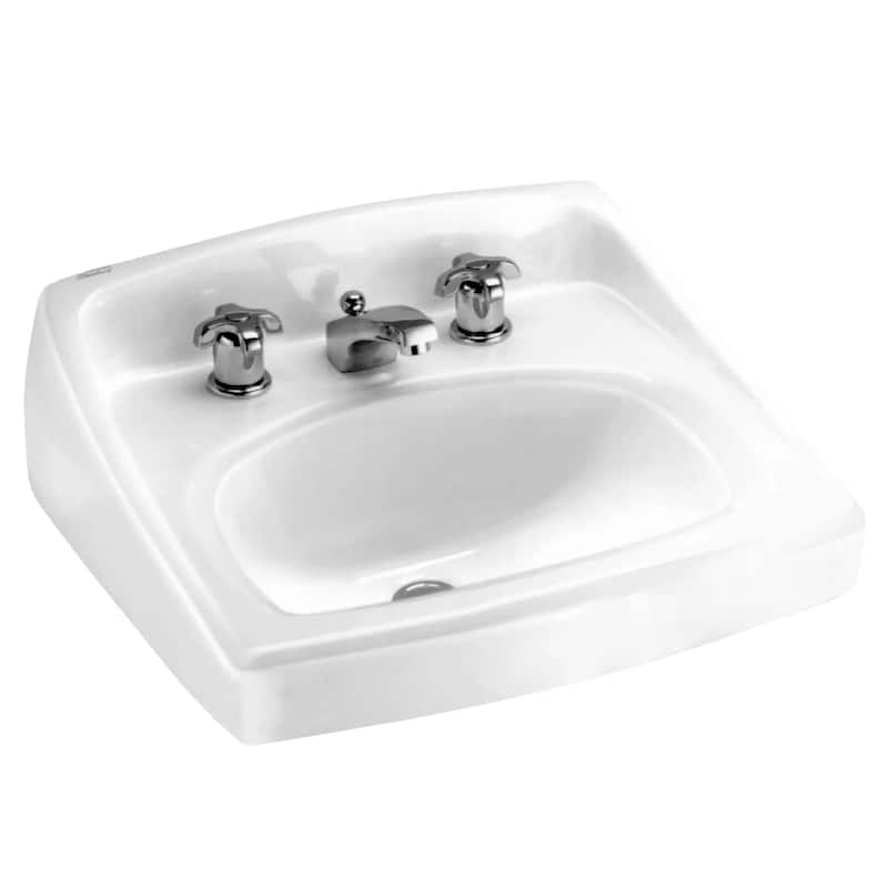 American Standard Lucerne 20-1/2" Wall Mounted Porcelain Bathroom Sink - White