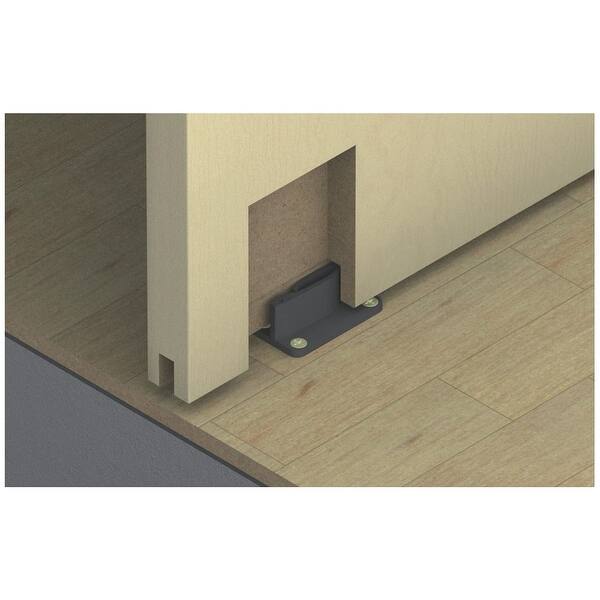 Shop Hafele 940 40 031 Hawa Floor Mounted Rattle Free Lower Door Guide For Top Hung W Black Overstock 23103482