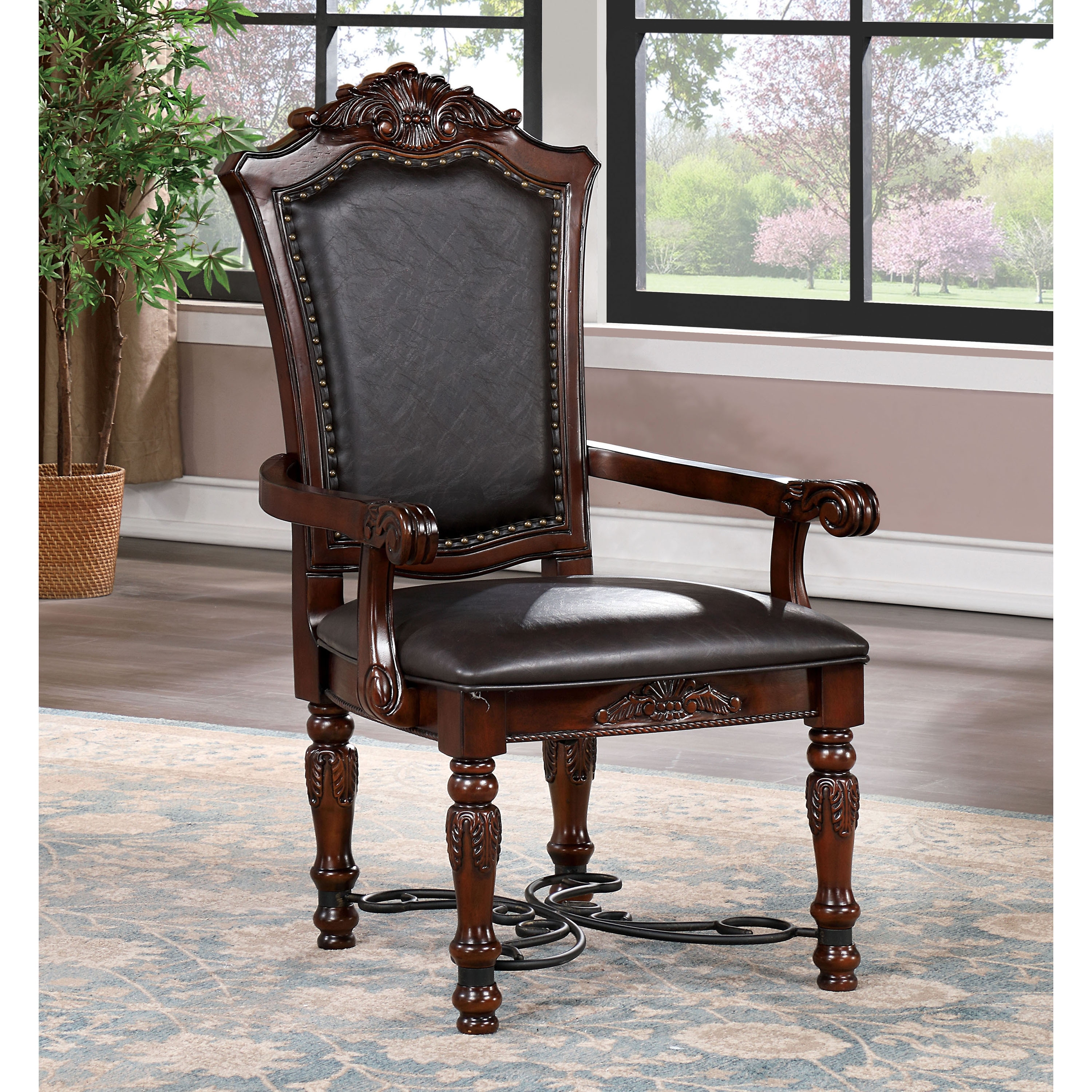 Cherry wood deals accent chairs