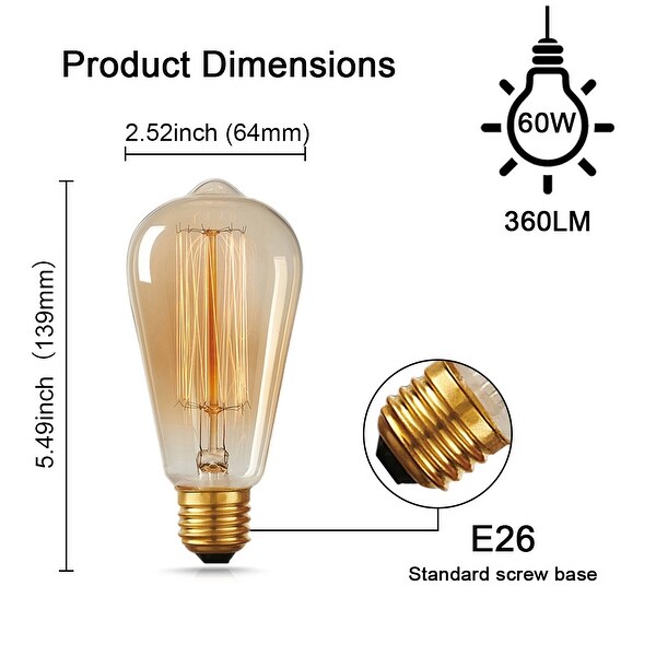 Arthur 4 watt es st64 led retro dimmable decorative bulb 2025