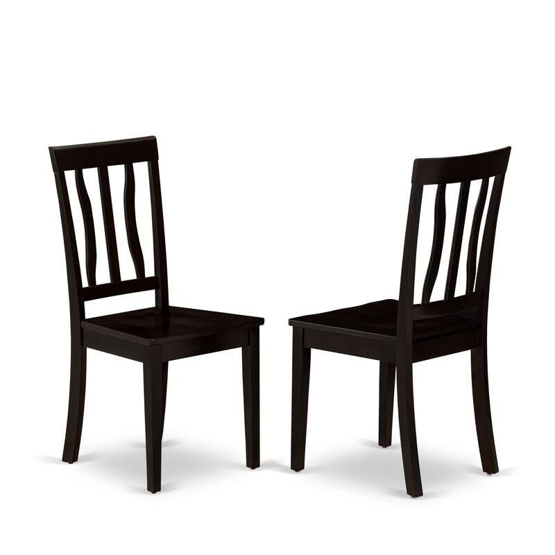 East West Furniture Dining Set Contains a Square Dining Table with Butterfly Leaf and 4 Kitchen Chairs with a Bench, Cappuccino