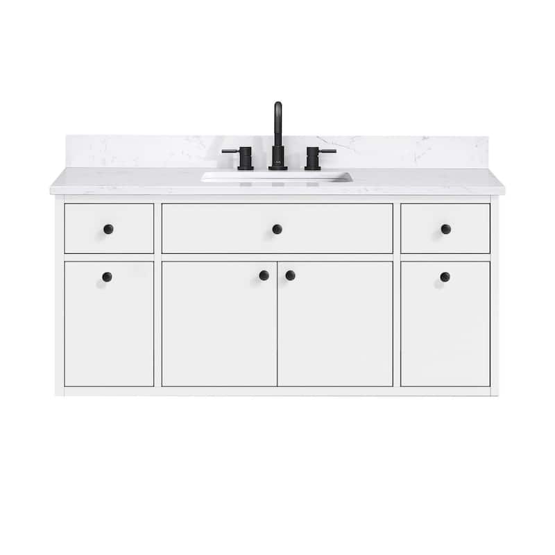 Avanity Paisley 48 in. Single Sink Vanity with Cala White Engineered Top