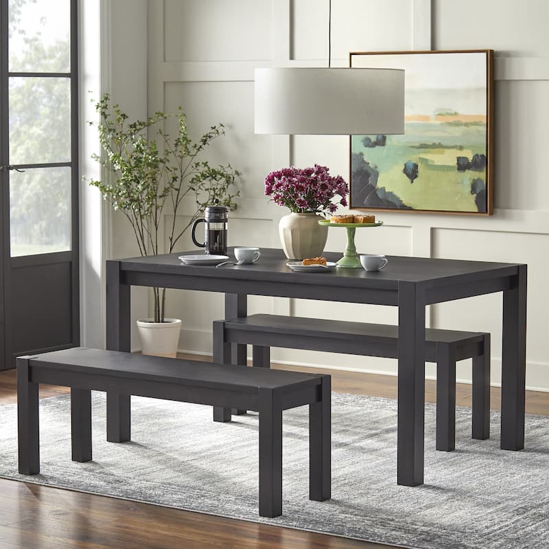 Simple Living Verdon 3-piece Dining Set - Black