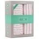 preview thumbnail 10 of 29, Ely's & Co. Baby Waterproof Crib Sheet Set - 2 Pack 28"x 52" Mauve Stripes & Splash