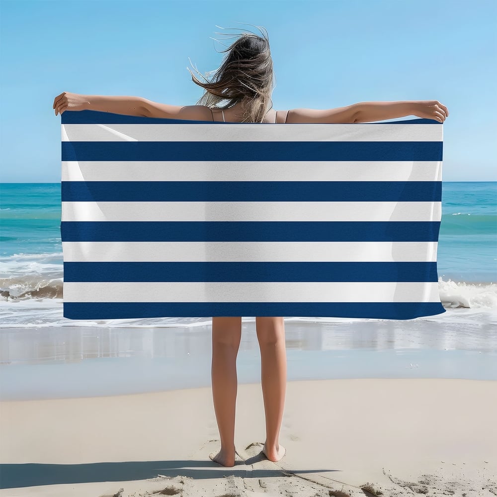 Large Cabana Stripe Beach Towel 30"x60", 35"x70"