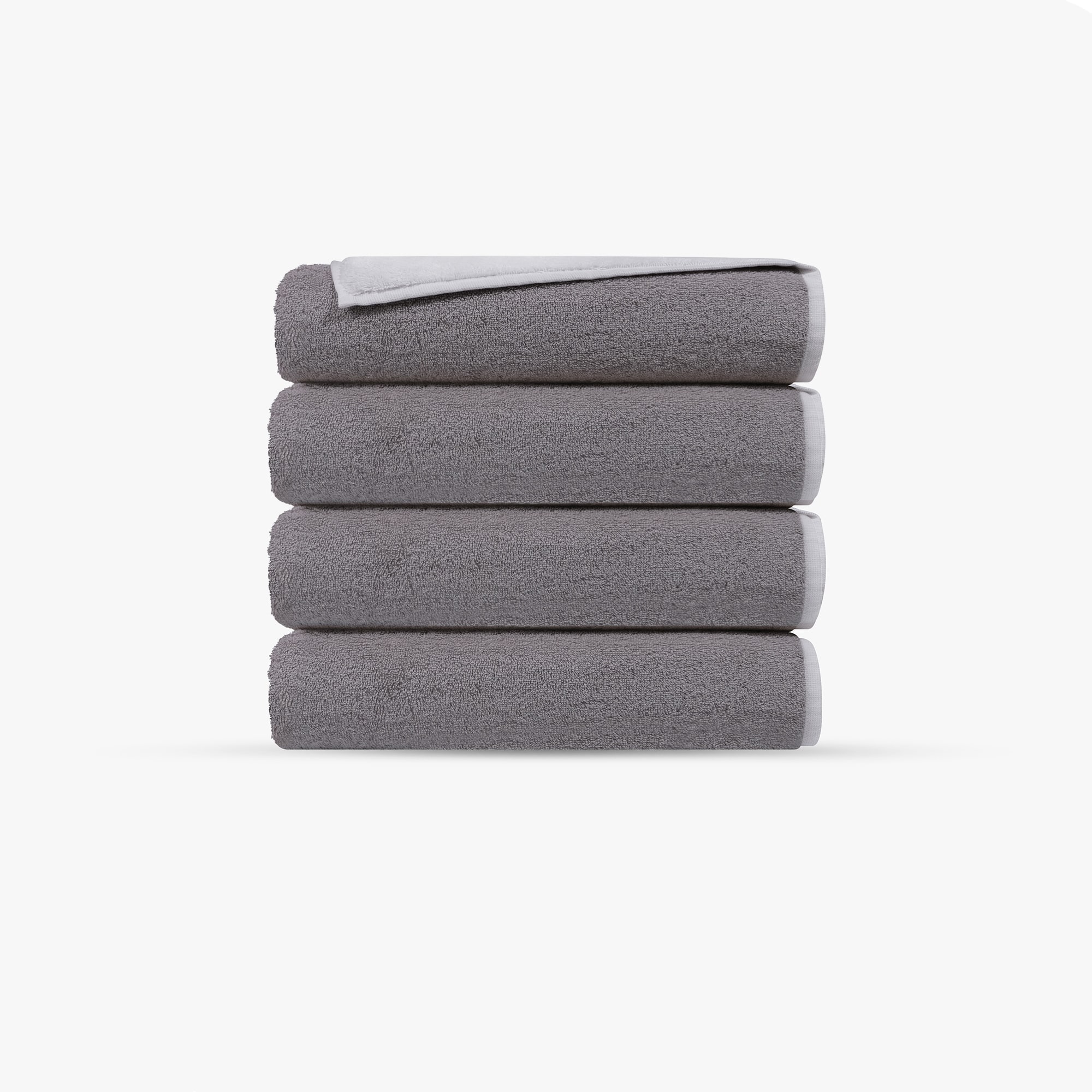 Double Face 4 pcs Turkish Wash Towels Set-image